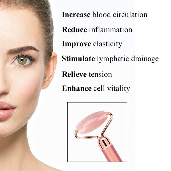 Eclat Skin London Rose Quartz Electrical Facial Roller