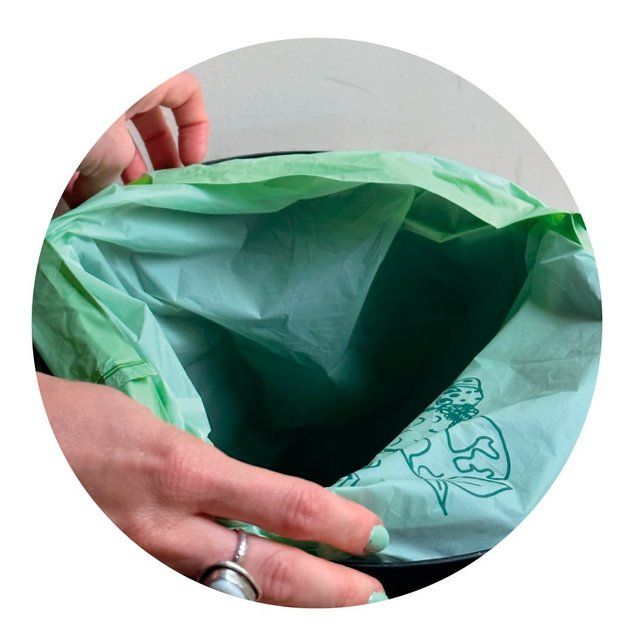 Eco Green Living Certified Compostable 40L Heavy Duty Drawstring Bin Bags 25 per pack