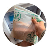 Eco Green Living Certified Compostable Large 2.5L Resealable Ziplock Bags 15 per pack