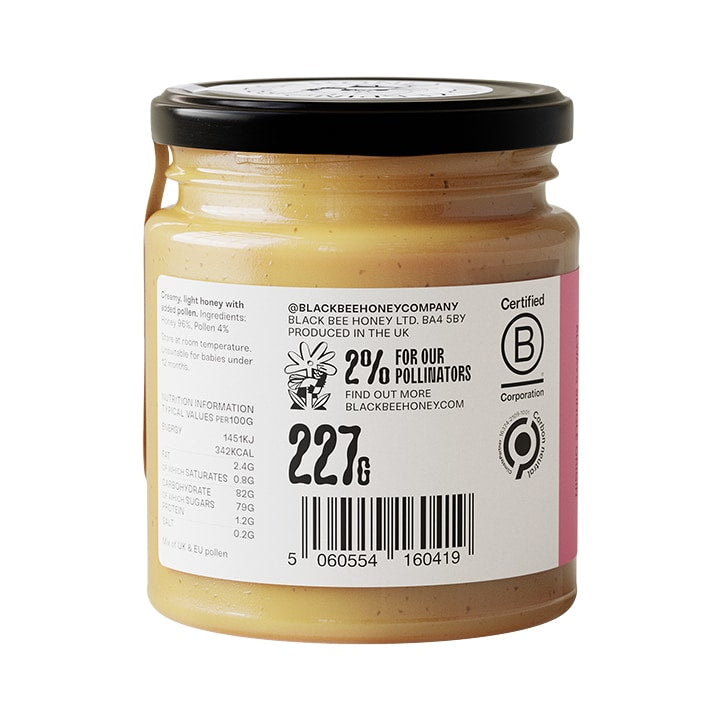 Black Bee British Pollen Honey Spread 227g - McGrocer