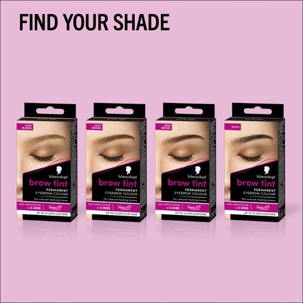 Schwarzkopf Brow Tint Dark Brown Permanent Eyebrow Tint - McGrocer