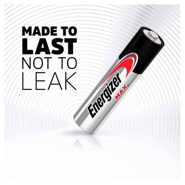 Energizer Max AAA Batteries Alkaline 6 per pack