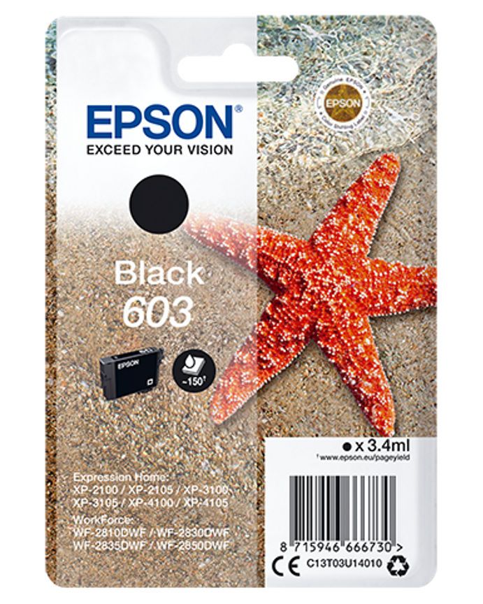 Epson Starfish 603 Black Ink Cartridge