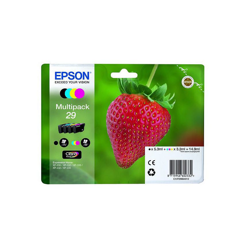 Epson T2986 Black & Colour Ink Cartridges