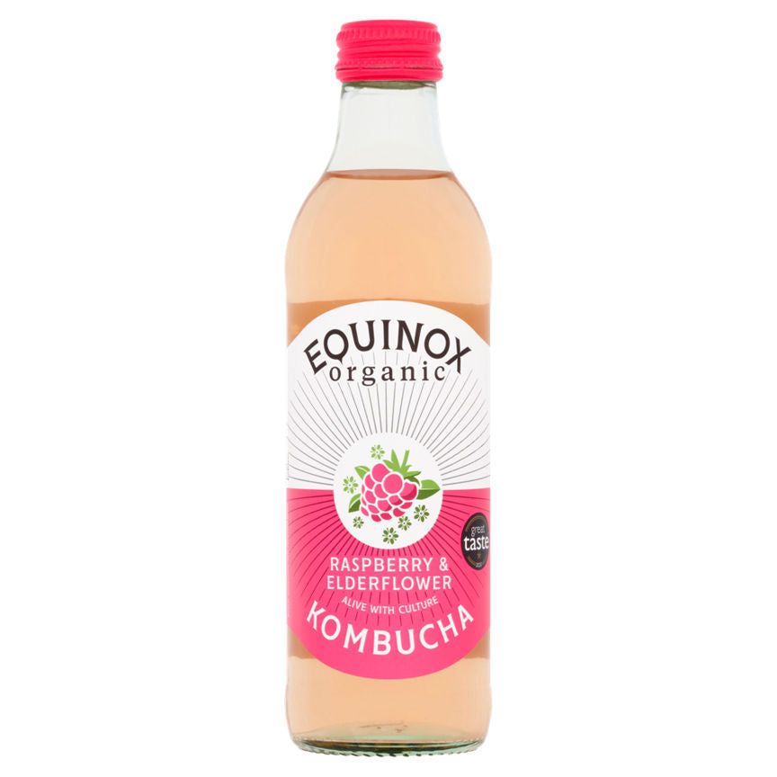 Equinox Organic Kombucha Raspberry & Elderflower