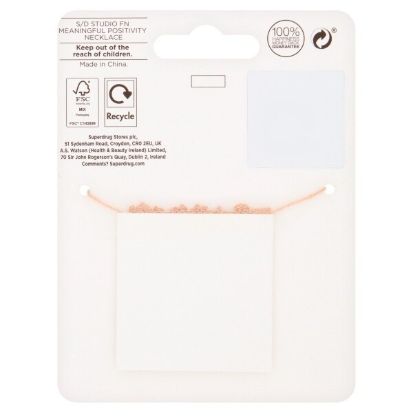 Superdrug Studio Positivity Necklace GOODS Superdrug