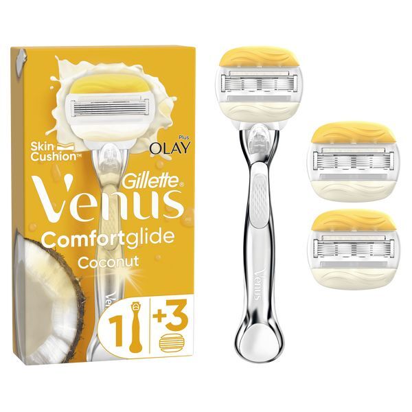 Venus Comfortglide Coconut plus Olay Razor - 3 Blades GOODS Superdrug