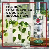 Bacardi Carta Blanca Superior White Rum 1L - McGrocer