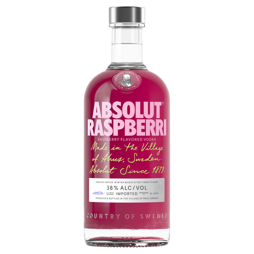 Absolut Raspberri - Raspberry Flavoured Vodka 70cl - McGrocer