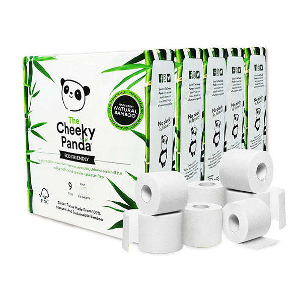 The Cheeky Panda Bamboo 45 Toilet Rolls (5 Packs of 9) GOODS Superdrug