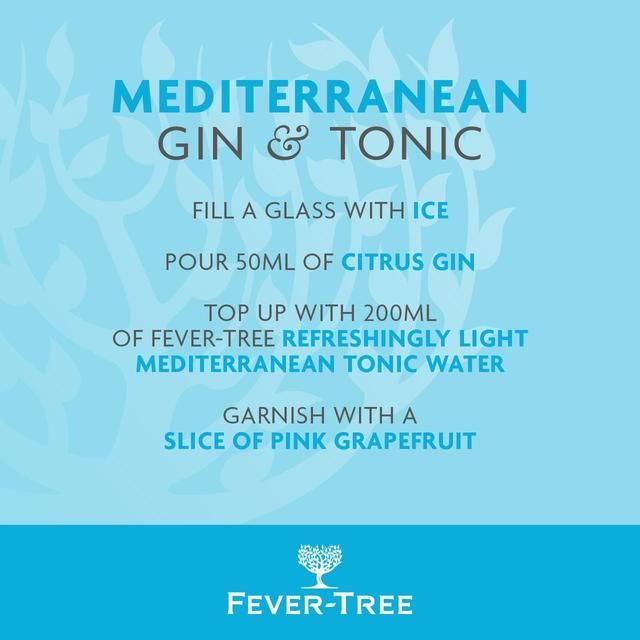 Fever-Tree Light Mediterranean Tonic Water 24 x 200ml