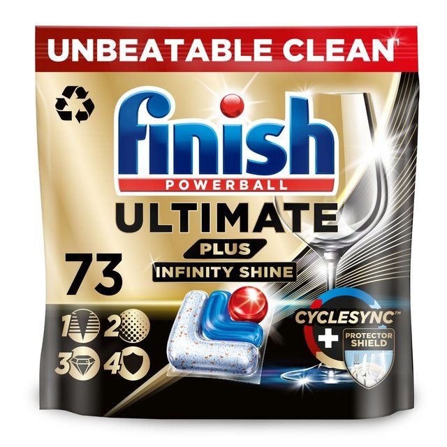 Finish Ultimate Infinity Shine Plus Regular 73 per pack