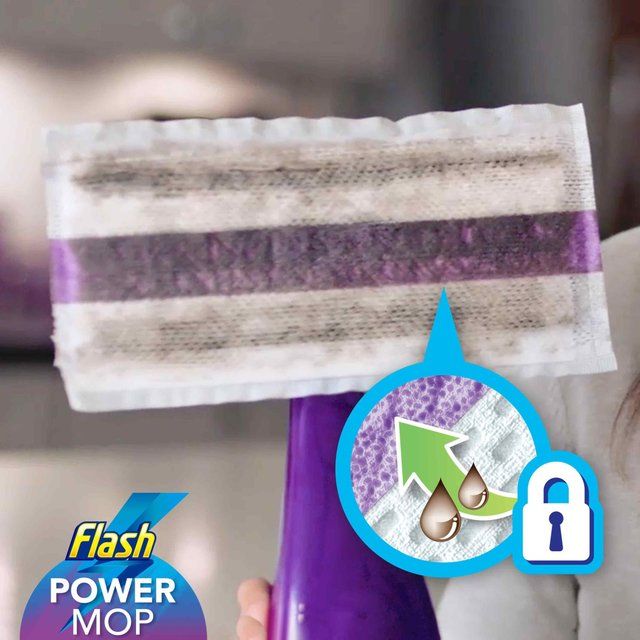 Flash Power Mop Multi-Surface Absorbing Pad Refills 16 per pack
