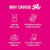 FLO Organic Applicator Tampons Regular + Super Combo Pack 14 per pack