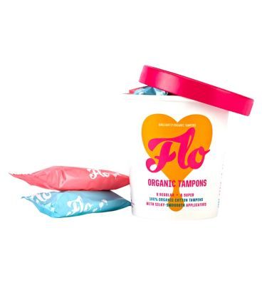 Flo Organic Eco-applicator Tampons Regular & Super 14pk