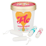 FLO Organic Non-Applicator Tampons Regular + Super Combo Pack 16 per pack