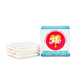 FLO Sanitary Bamboo Pads Winged & Ultra-Long 10 per pack