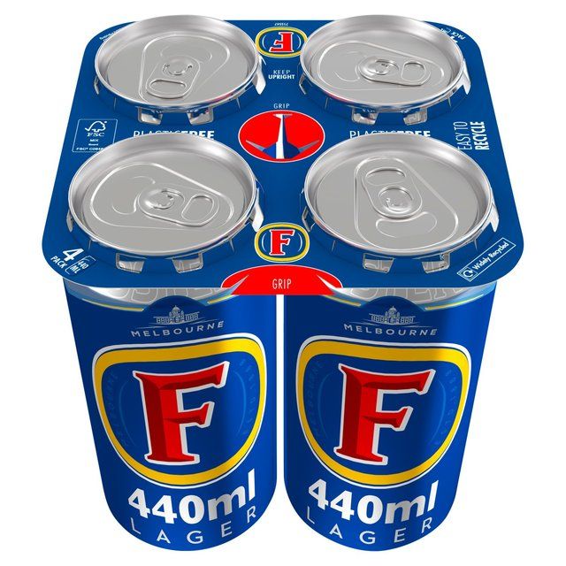 Foster's Lager Beer Cans 4 x 440ml