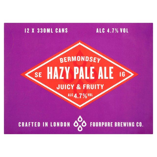 Fourpure Hazy Pale Ale 4.7% 12 x 330ml
