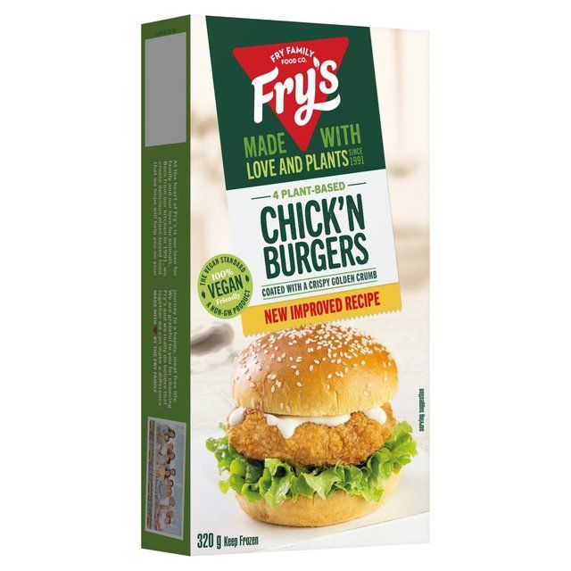 Fry's Chicken-Style Burgers Frozen 320g