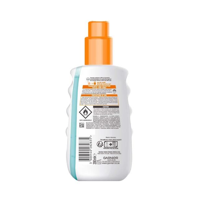 Garnier Ambre Solaire Invisible Protect SPF 30 Refresh Sun Cream Spray 200ml