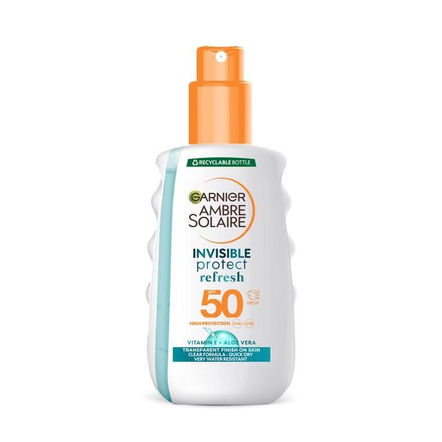 Garnier Ambre Solaire Invisible Protect SPF 50 Sun Spray Bottle 200ml