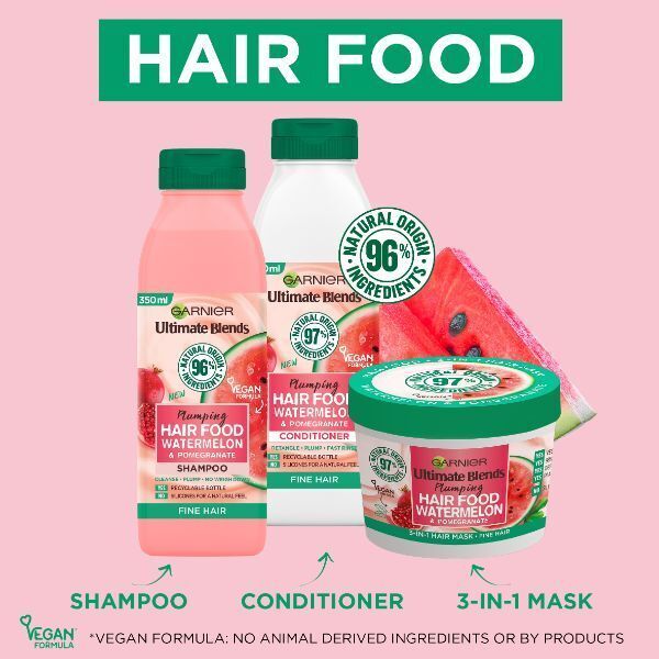 Garnier Ultimate Blends Hair Food Watermelon Duo Bundle