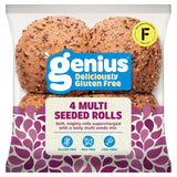 Genius Gluten Free Triple Seeded Rolls 4 per pack