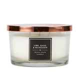 George Home Classic Lime, Basil and Mandarin Triple Wick Candle