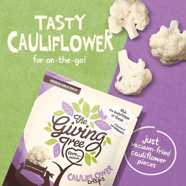 Giving Tree Vacuum Fried Cauliflower Crisps 36g