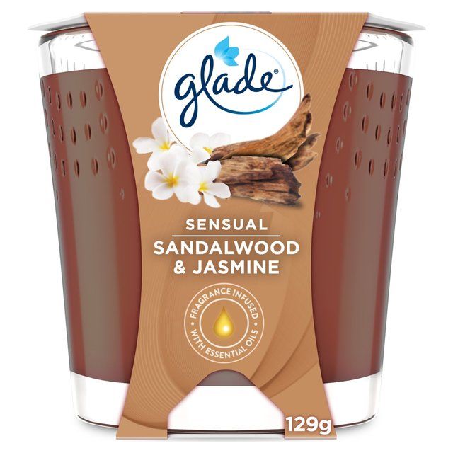 Glade Candle Sandalwood & Jasmine Air Freshener 129g