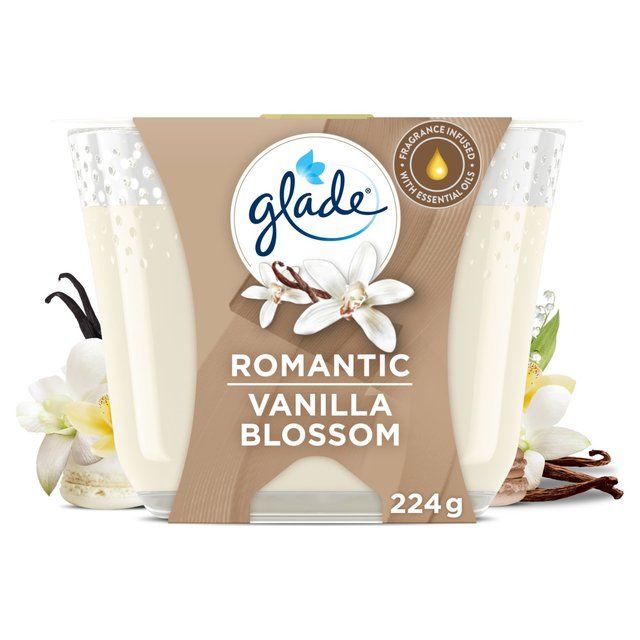 Glade Large Candle Vanilla Blossom Air Freshener 224g