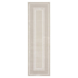 Glitz Ivory Border Runner, 69 x 229 cm