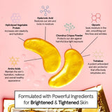 Grace & Stella - Under Eye Mask - Vegan - Gold - 48 Pairs