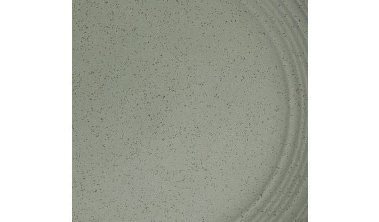 Habitat Textured Ripple 12 Piece Stoneware Dinner Set - Sage