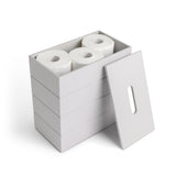 Habitat Tongue & Groove Toilet Roll Store Grey