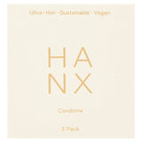 HANX Ultra Thin Vegan Condoms 3 per pack