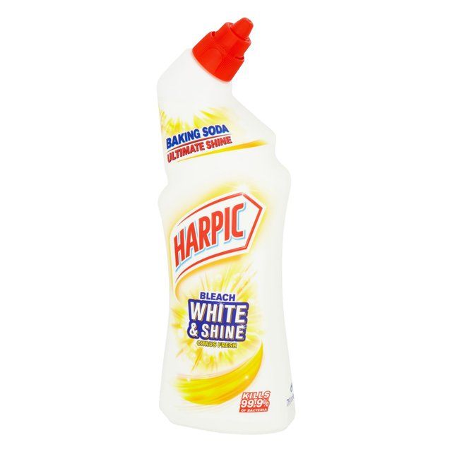 Harpic White & Shine Bleach Citrus Toilet Cleaner Gel 750ml