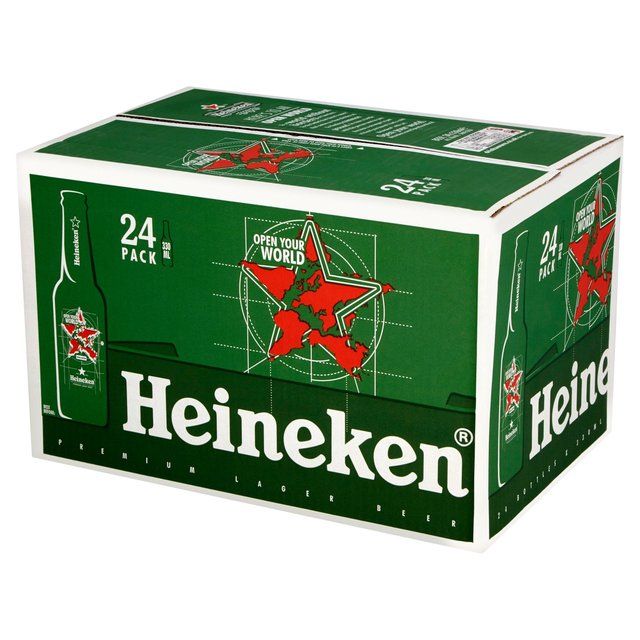 Heineken Lager Beer Bottles 24 x 330ml
