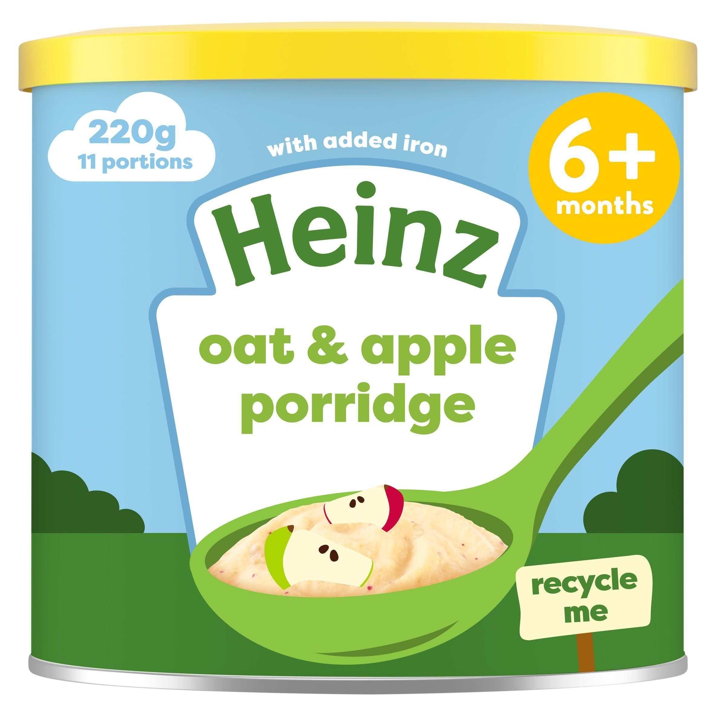 Heinz Creamy Oat & Apple Porridge Baby Food 6+ Months 240g