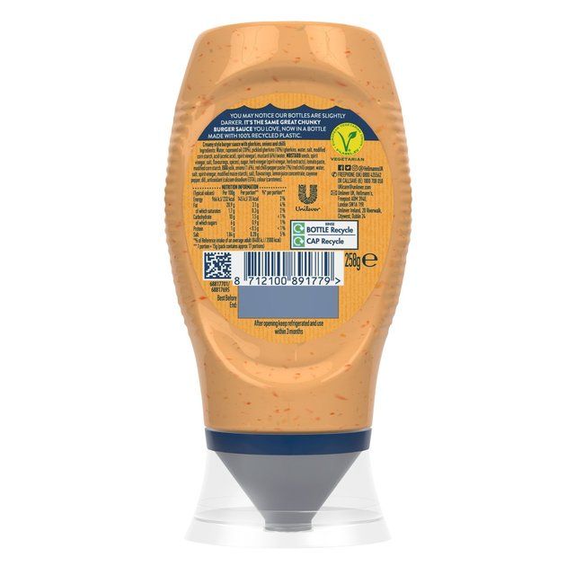 Hellmann's Chunky Burger Sauce 250ml