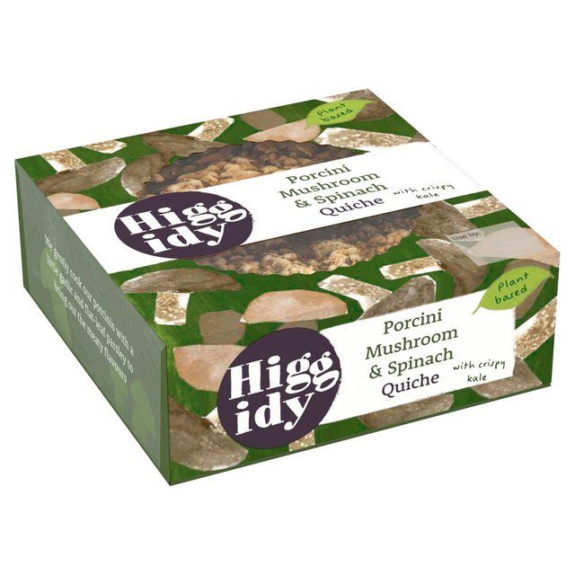 Higgidy Porcini Mushroom & Spinach Vegan Quiche 155g