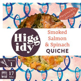 Higgidy Smoked Salmon & Spinach Quiche 155g