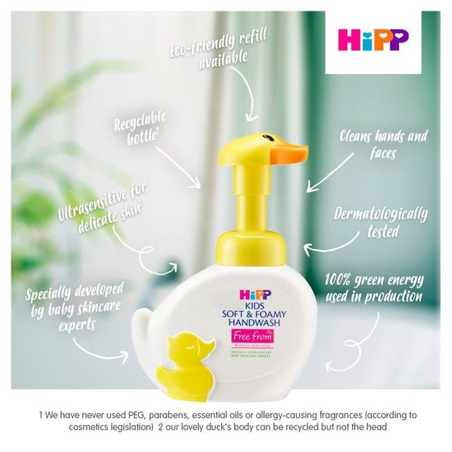 HiPP Kids Soft & Foamy Handwash Duck for Sensitive Skin 250ml