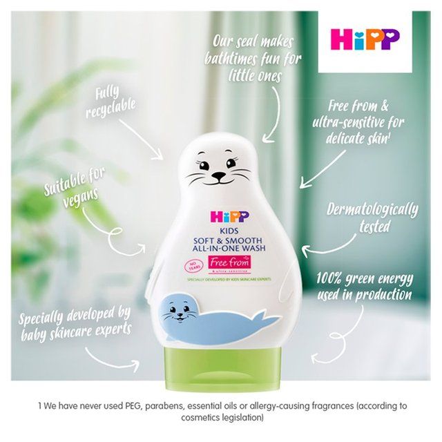 HiPP Kids Soft & Smooth All-in-one Wash Seal for Sensitive Skin 260g
