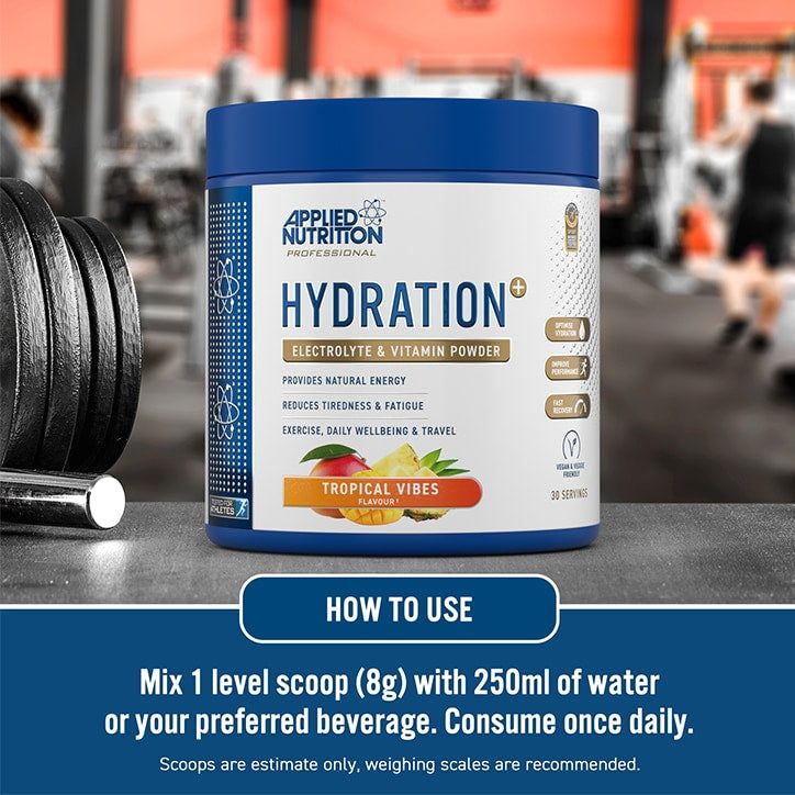 Hydration+ Powder Tropical Vibes 240g