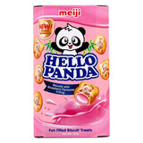 Meiji Hello Panda Kekse mit Erdbeergeschmackfüllung 明治 熊貓草莓夾心餅