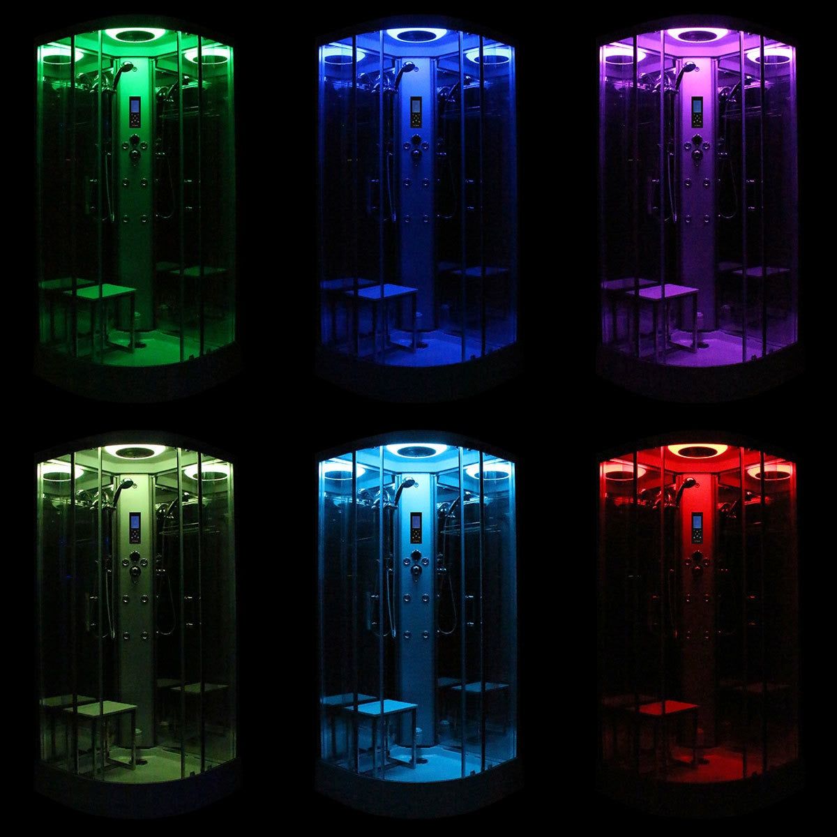 Insignia Diamond 1000mm Quadrant Steam Shower in 2 Colours