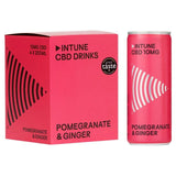 INTUNE Pomegranate & Ginger Sparkling CBD Drink 4 x 250ml