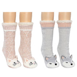 Jane & Bleecker Ladies Critter Sock, 2 Pack